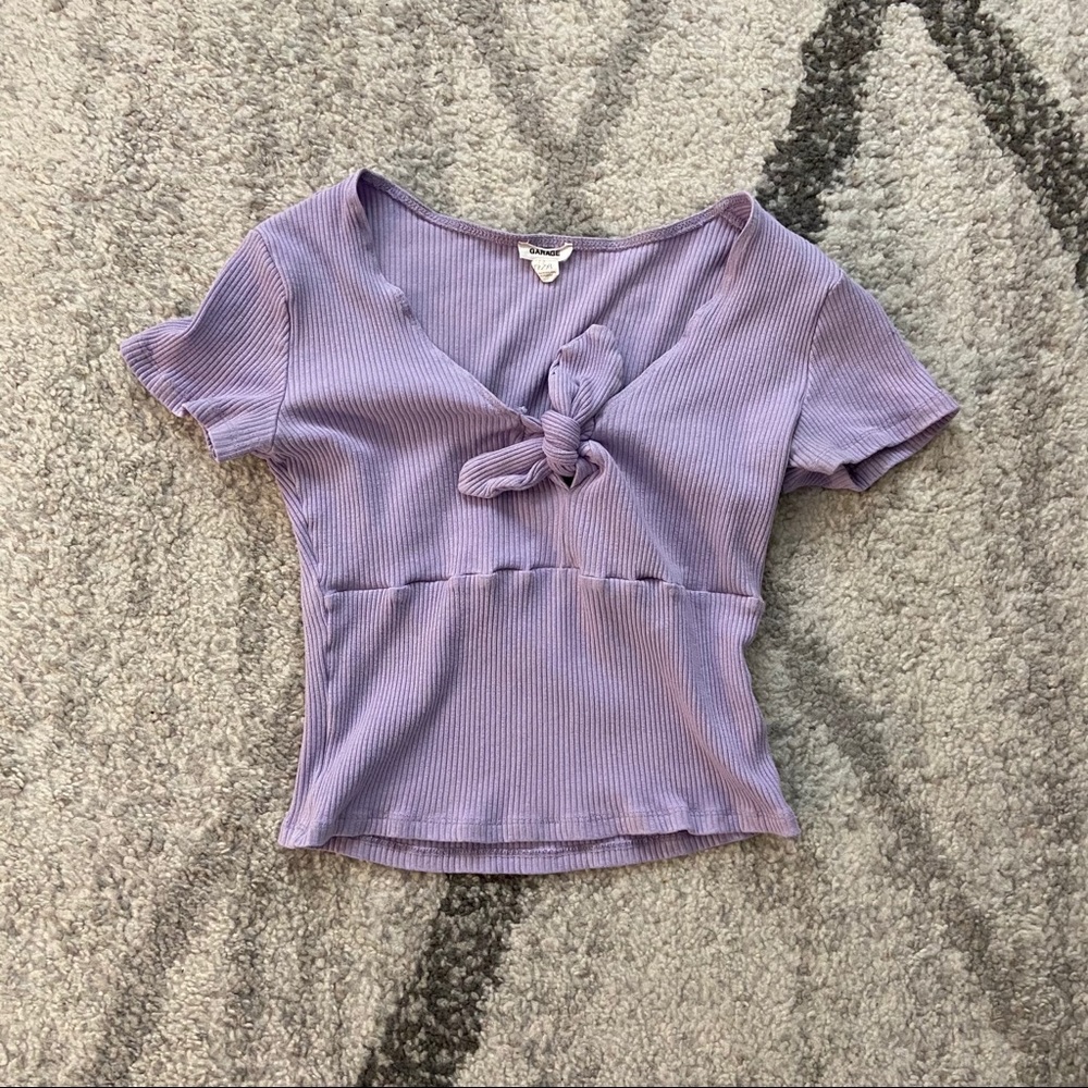 Garage Front Tie Tee
